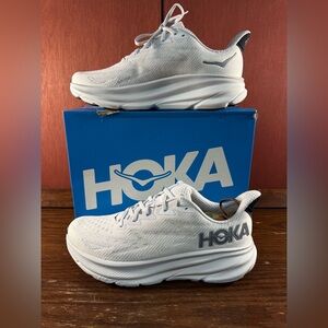 Hoka One One Clifton 9 - Nimbus Cloud/ Steel Wool- Men’s Running Shoes Size 10D